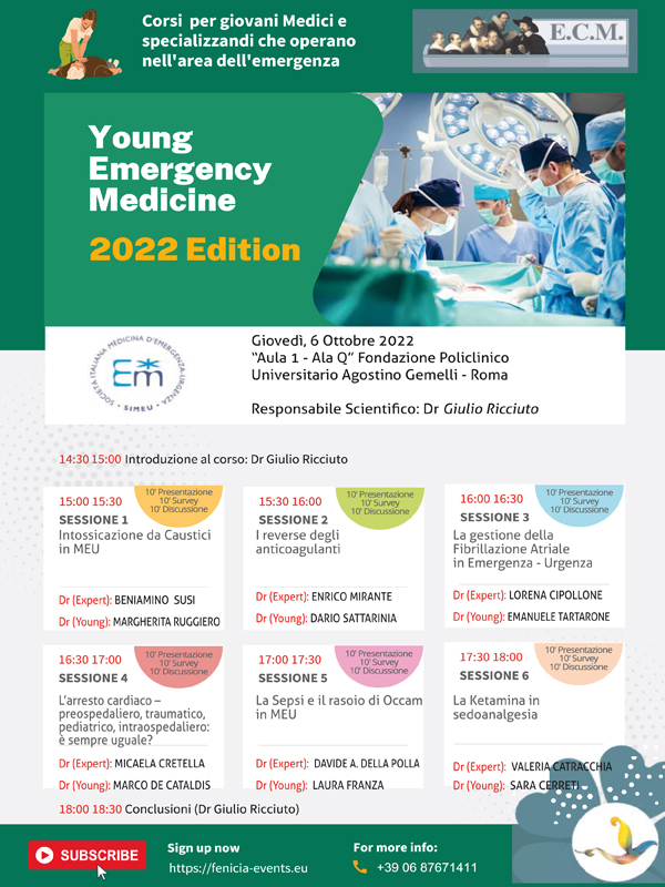 Programma Young Emergency Medicine - 2022 Edition